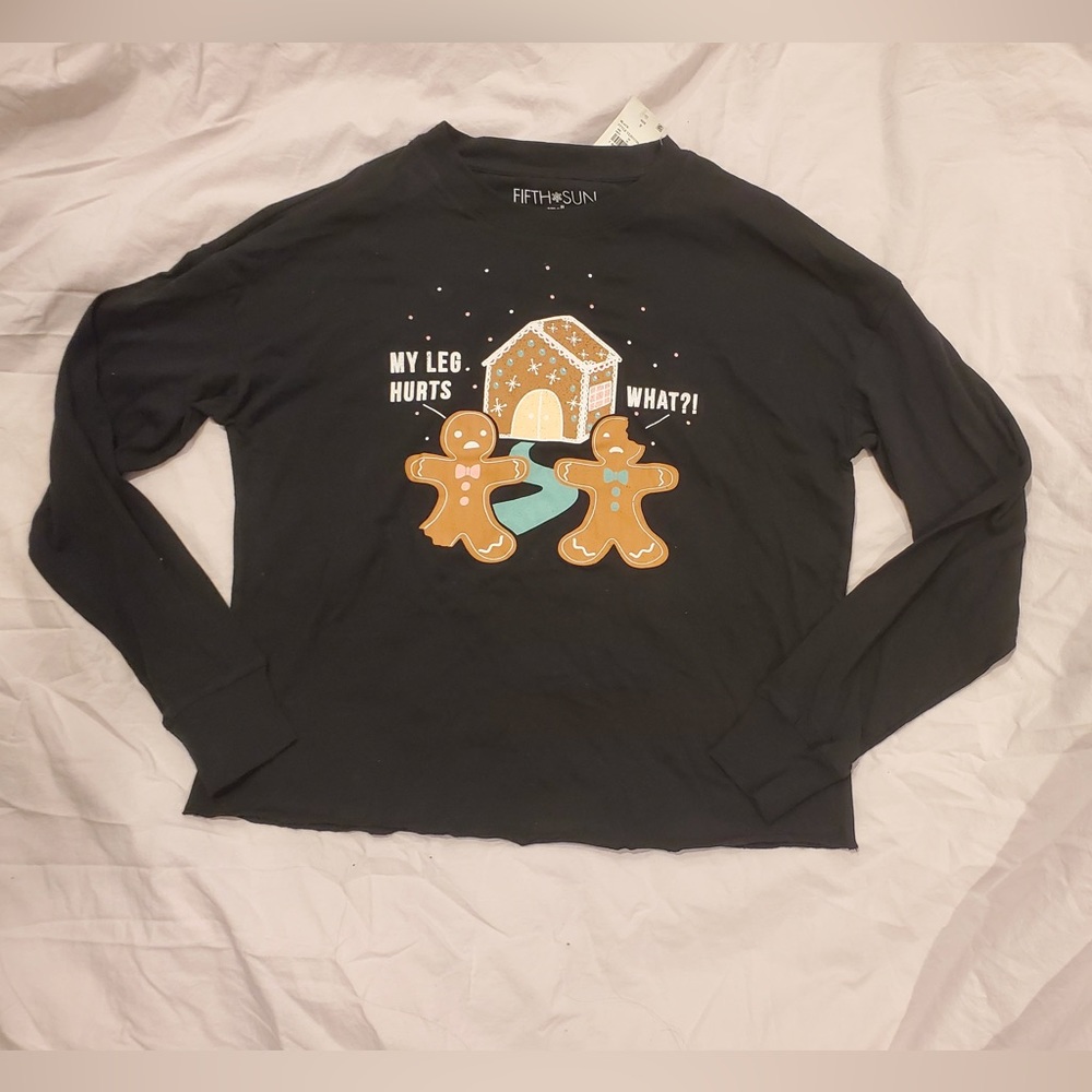 New fifth sun long sleeve ginger bread top